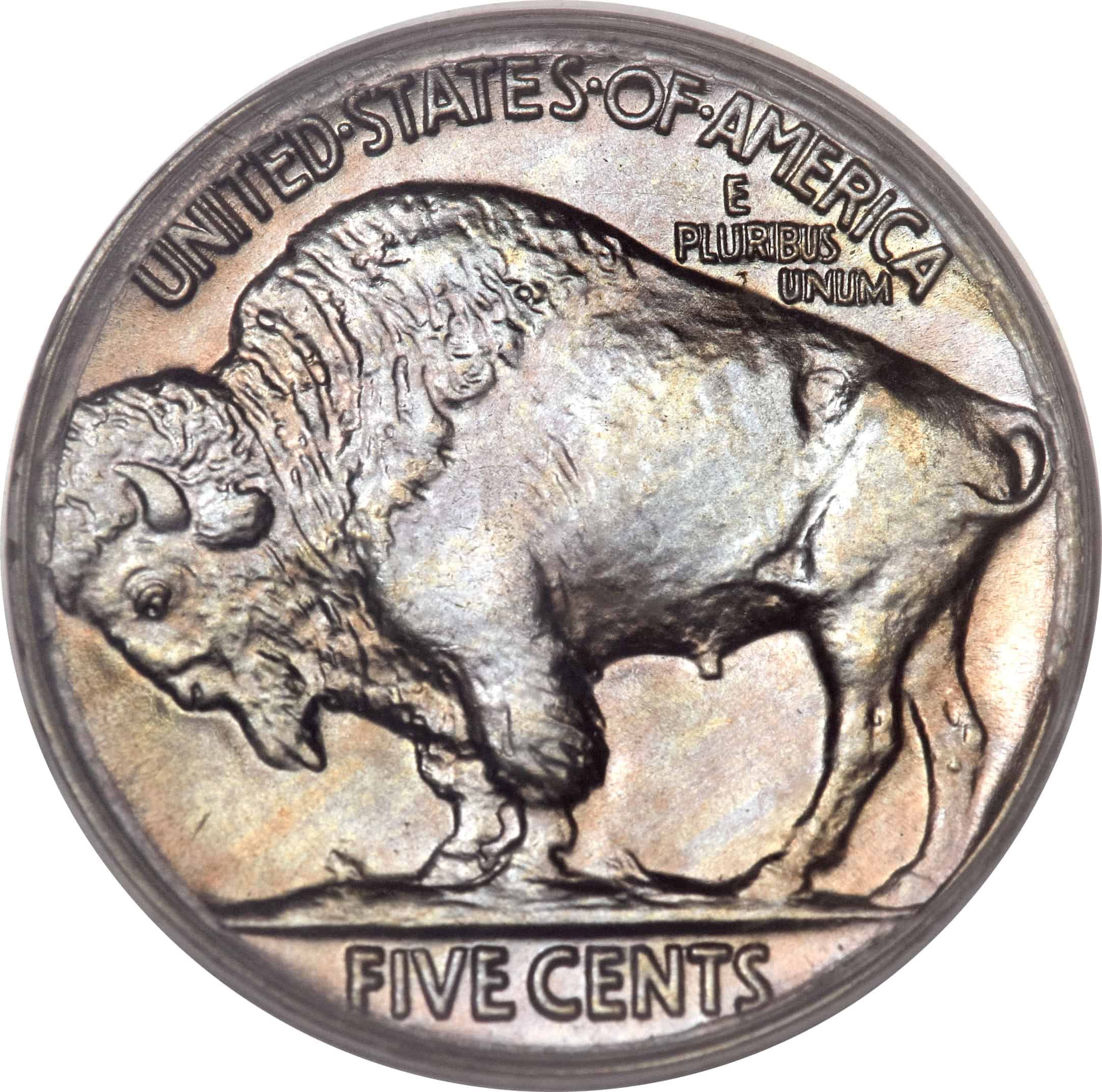 The Reverse of the 1936 Buffalo Nickel