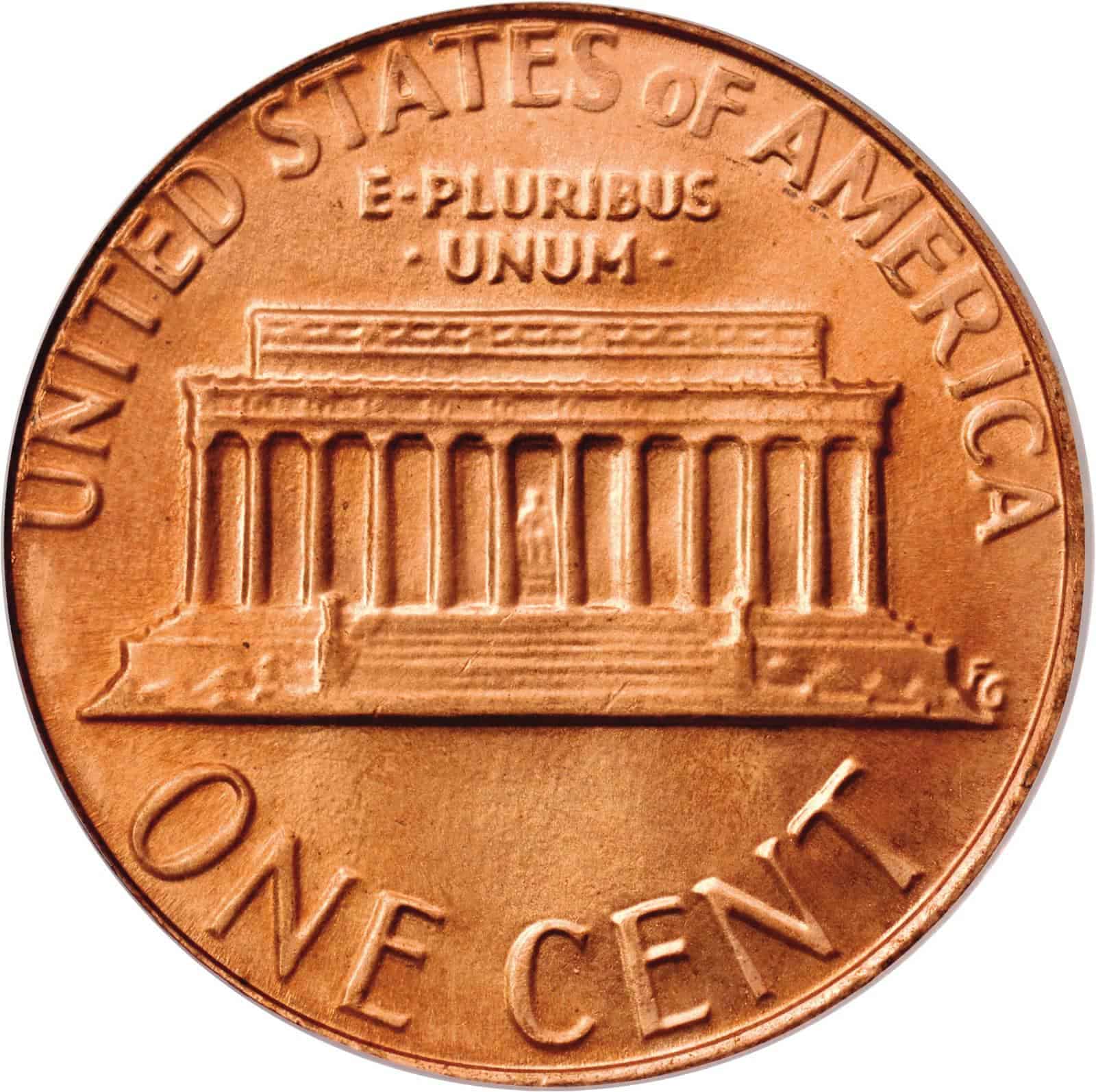 The reverse of the 1984 Lincoln penny