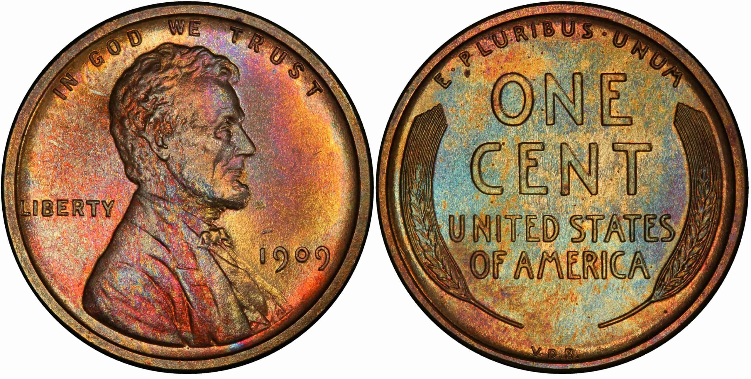 1909 (P) VDB Proof Penny Value