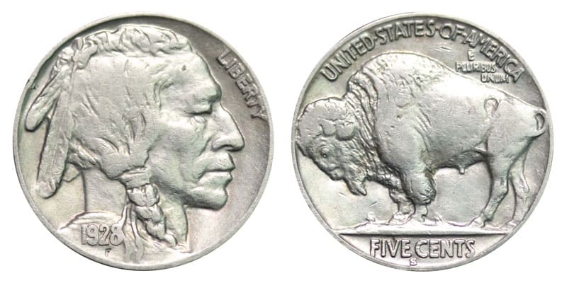 1928 S Buffalo nickel Value
