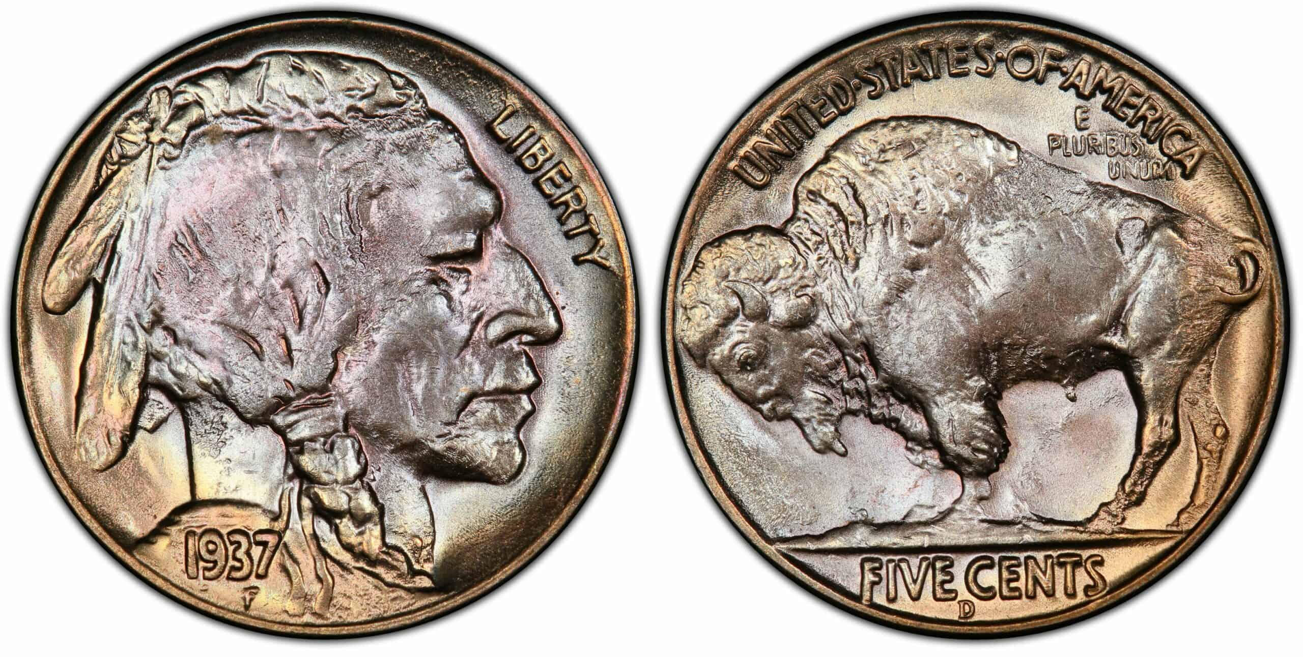 1937 Buffalo Nickel Value (Rare Errors, “D”, “S” and No Mint Mark)