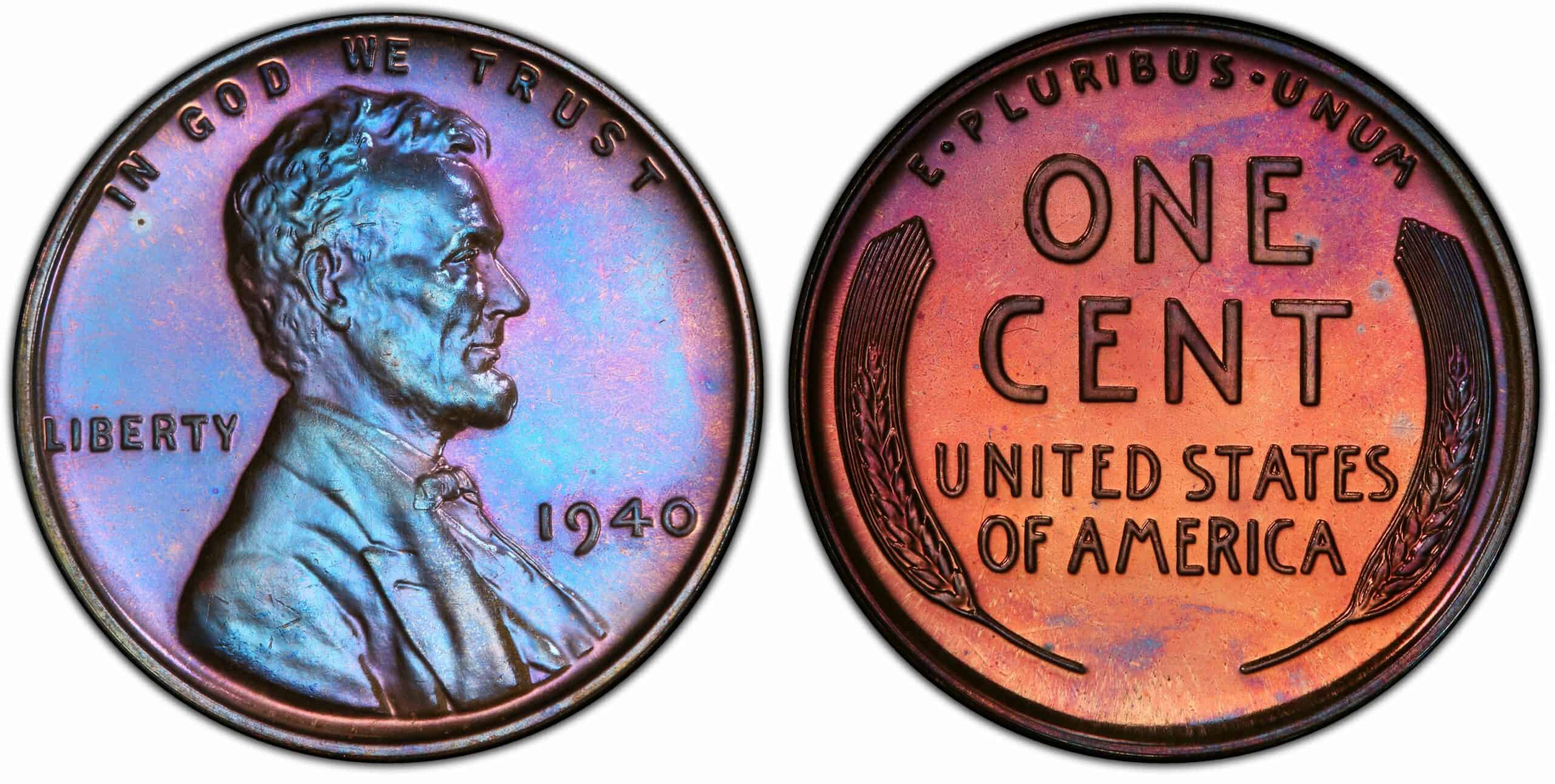 1940 proof Lincoln wheat penny