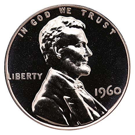 1960 proof Lincoln Memorial penny