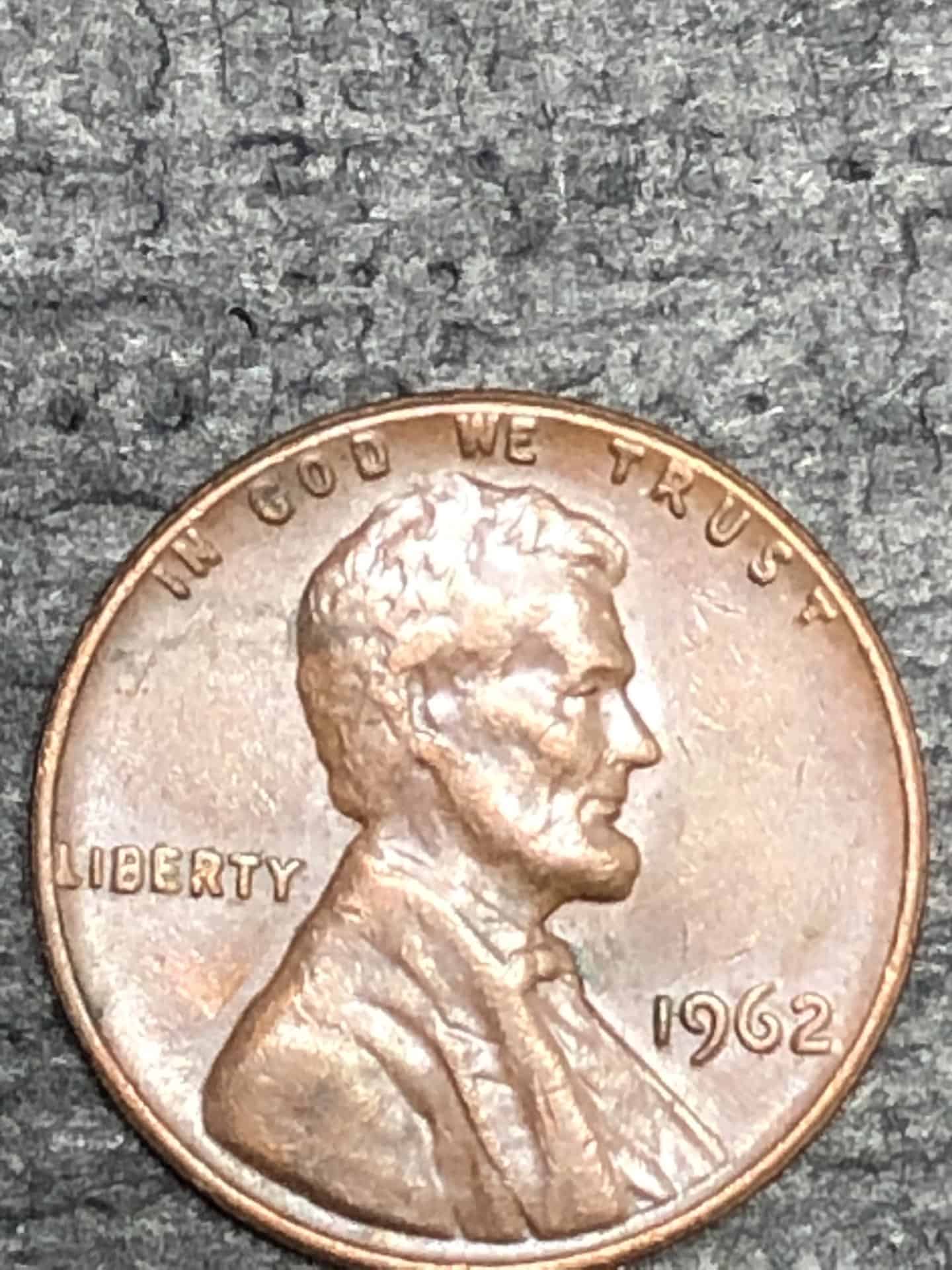 1962 No Mint mark Lincoln penny