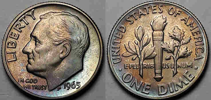 1965 Dime Value              