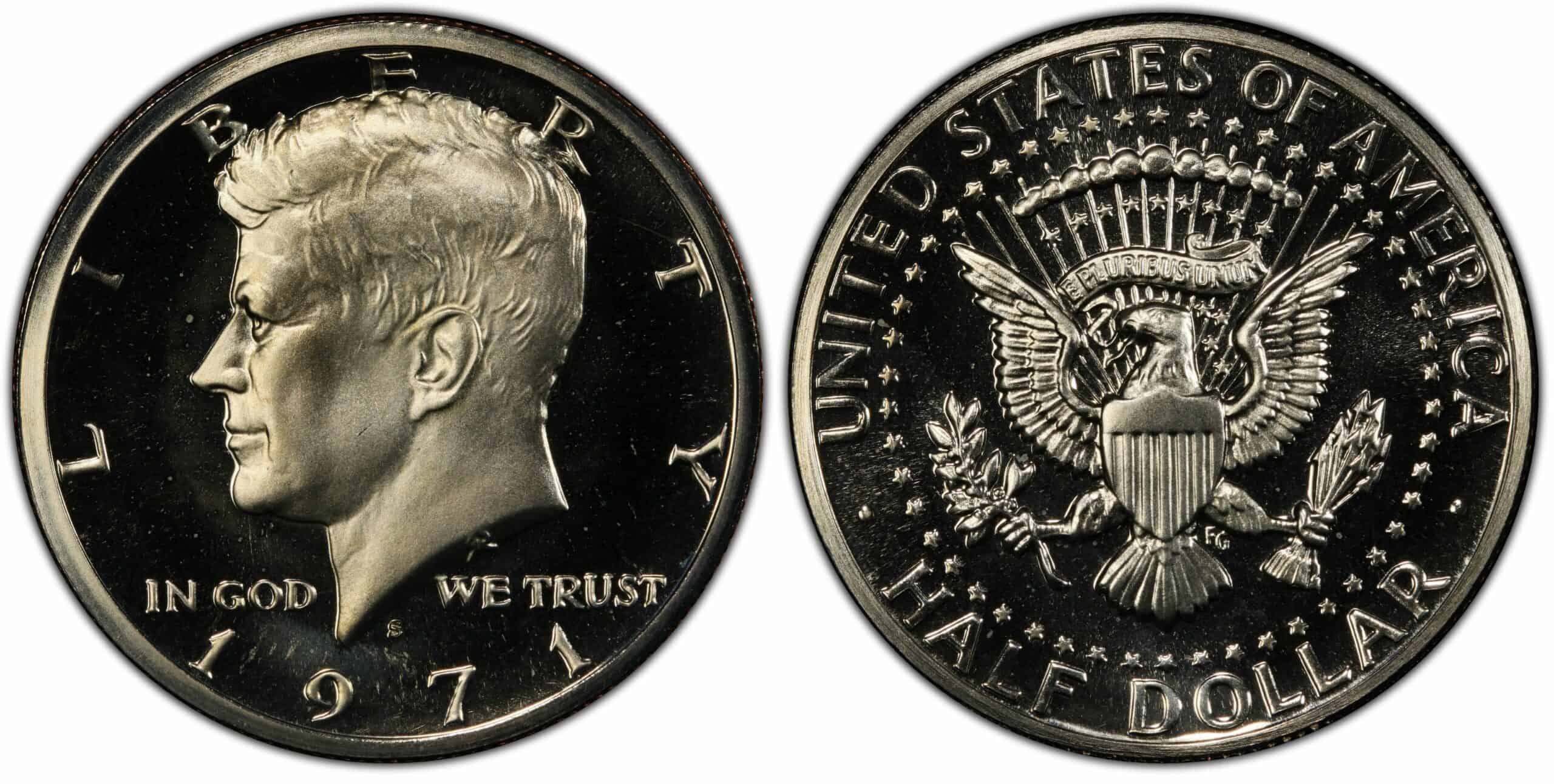 1971 S proof Kennedy half-dollar
