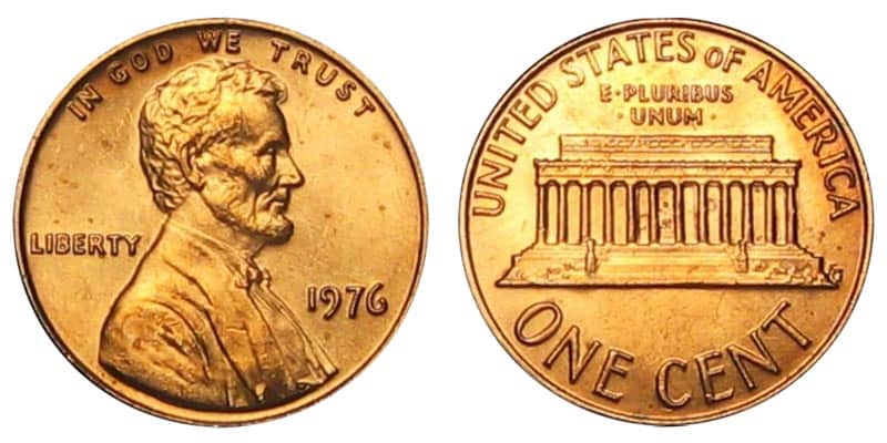 1976 (P) and (W) No Mint Mark Penny Value