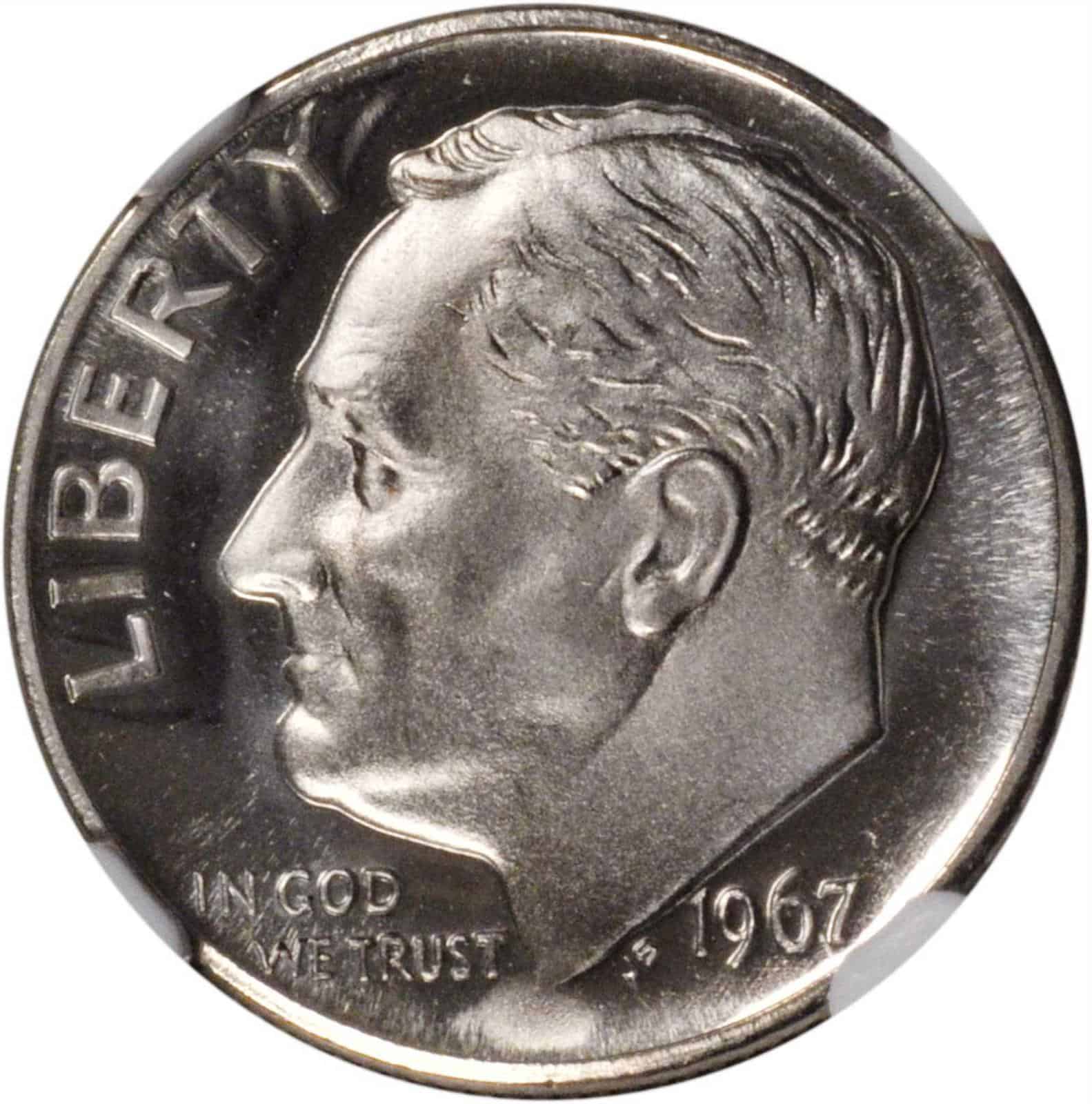 The Obverse of 1967 Dime