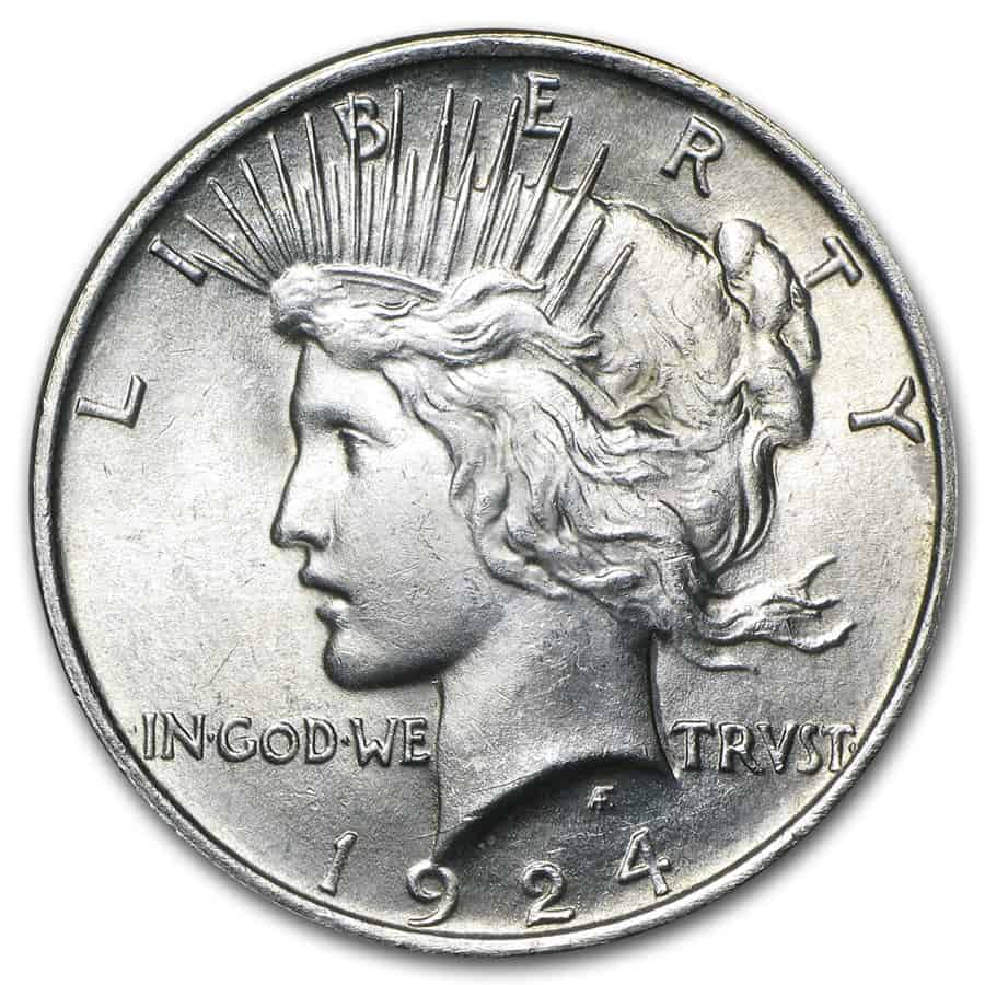 The Obverse of the 1924 Silver Dollar