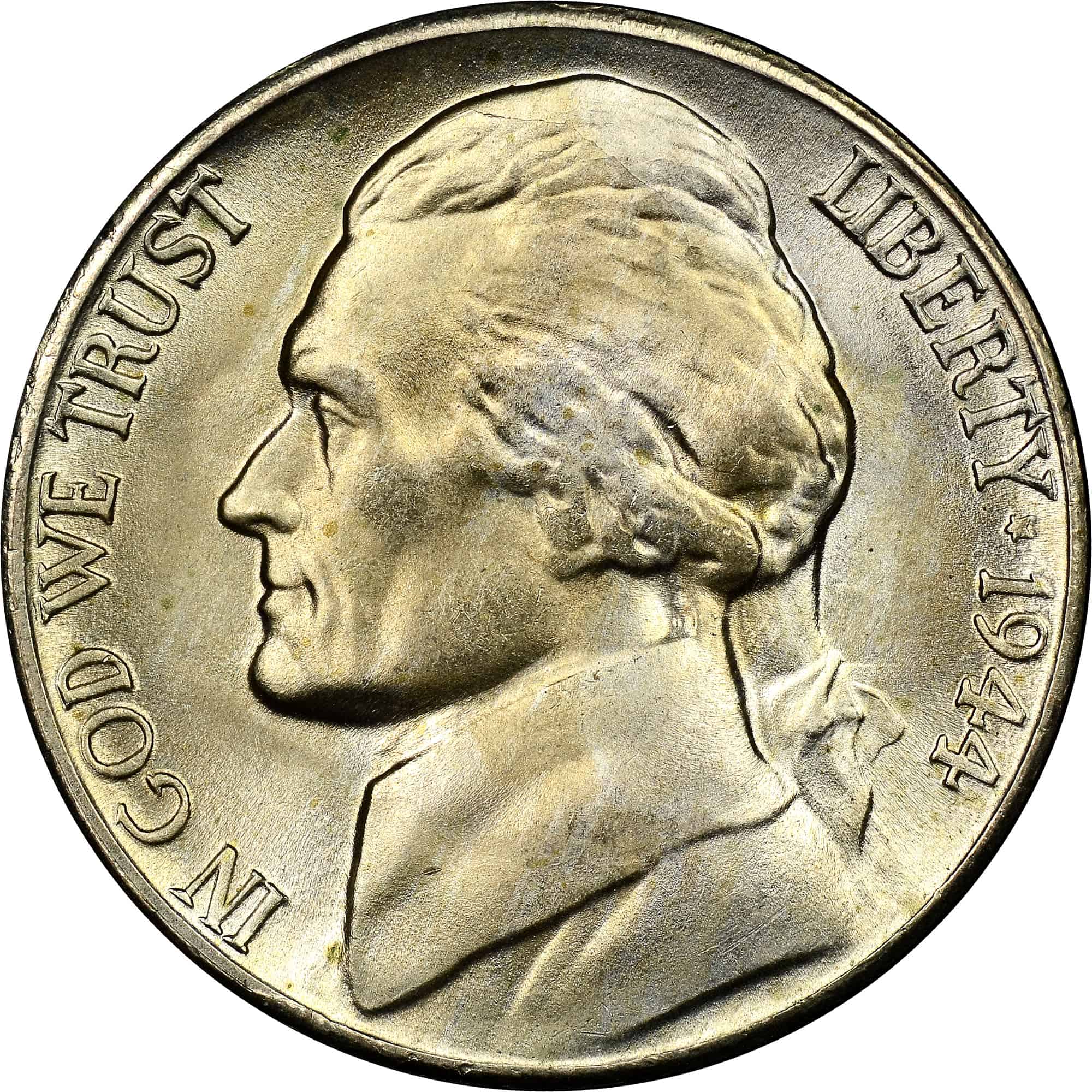 The Obverse of the 1942 Nickel