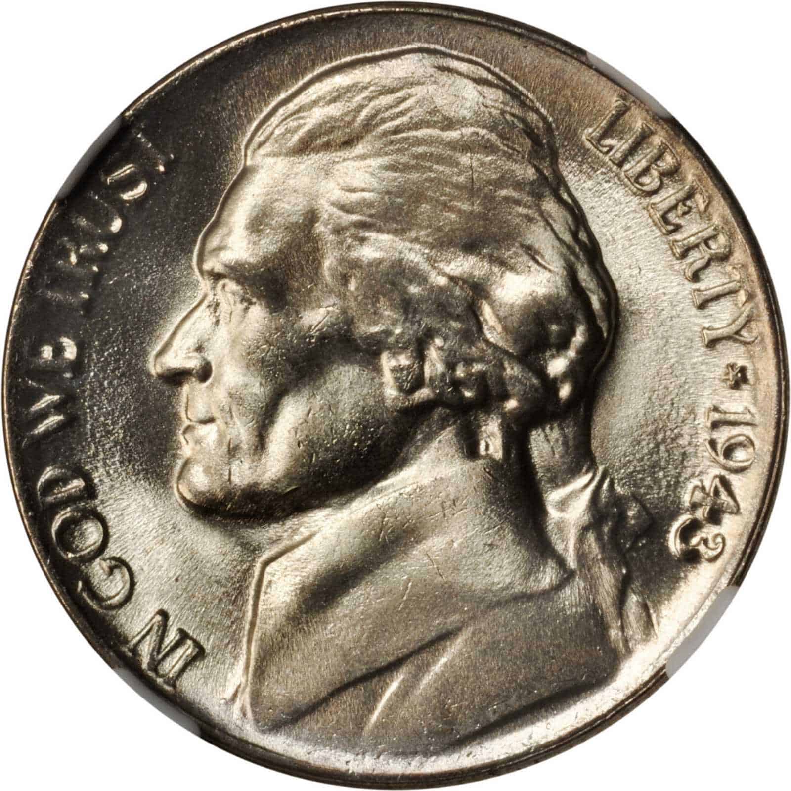 The Obverse of the 1943 Nickel