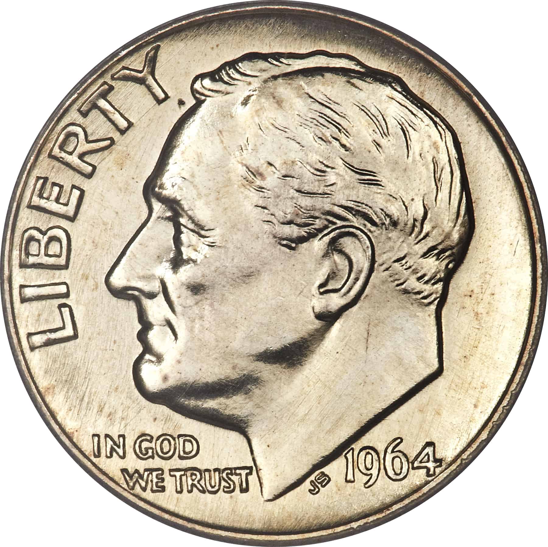 The Obverse of the 1964 Dime