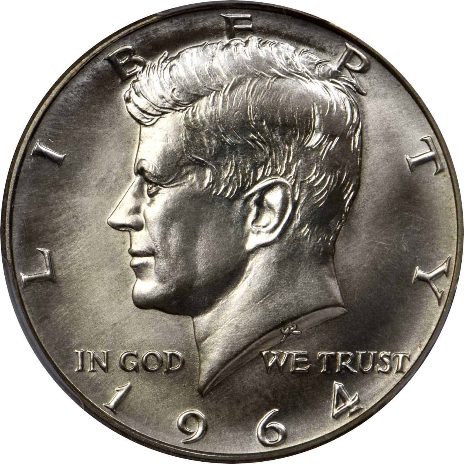 The Obverse of the 1964 Kennedy Half Dollar