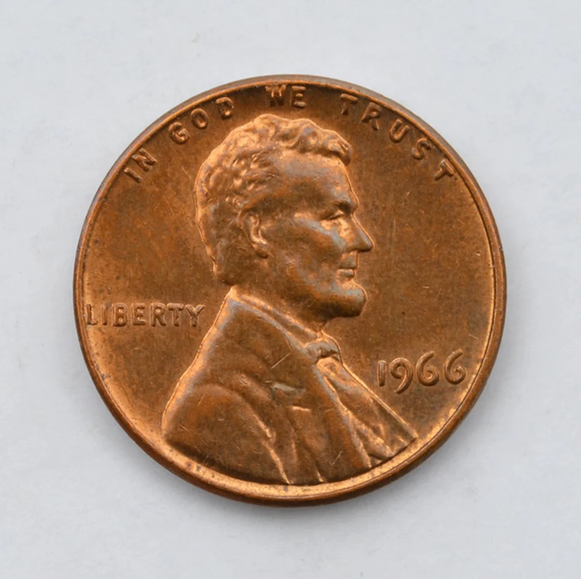 The Obverse of the 1966 Penny