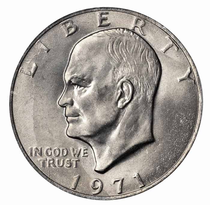 The Obverse of the 1971 Silver Dollar
