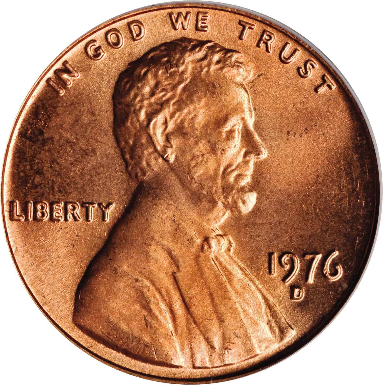 The Obverse of the 1976 Penny