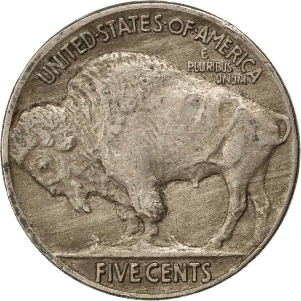 The Reverse of the 1937 Buffalo Nickel