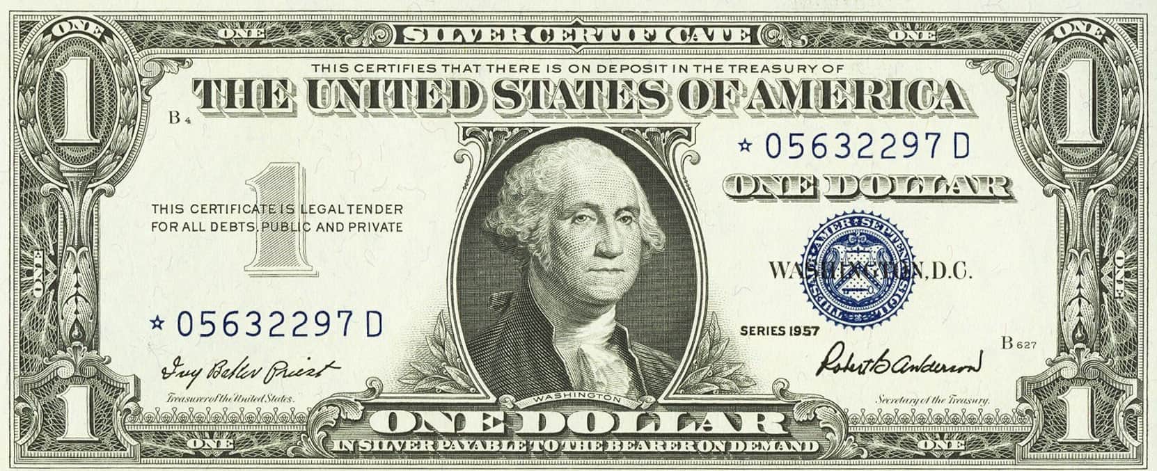 Value Of A One Dollar Silver Certificate