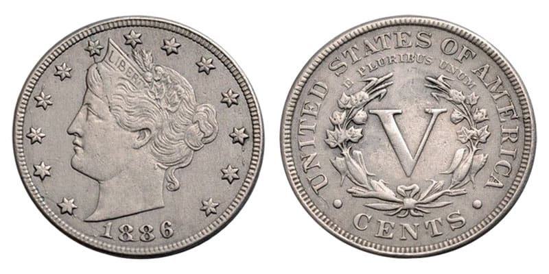 1886 Liberty Head nickel
