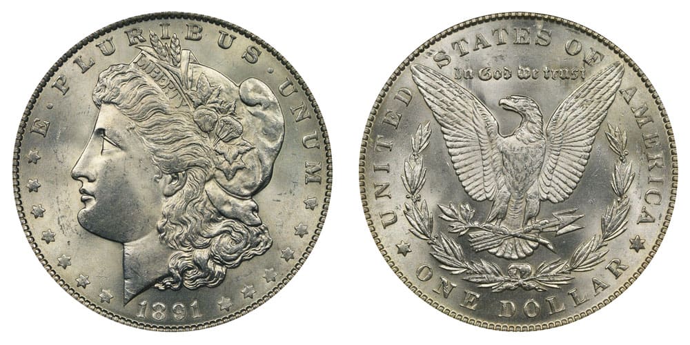 1891 "No Mint Mark" Silver Dollar Value
