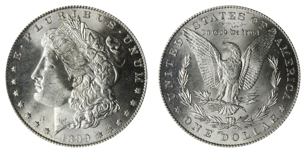 1899 "No Mint Mark" Silver Dollar