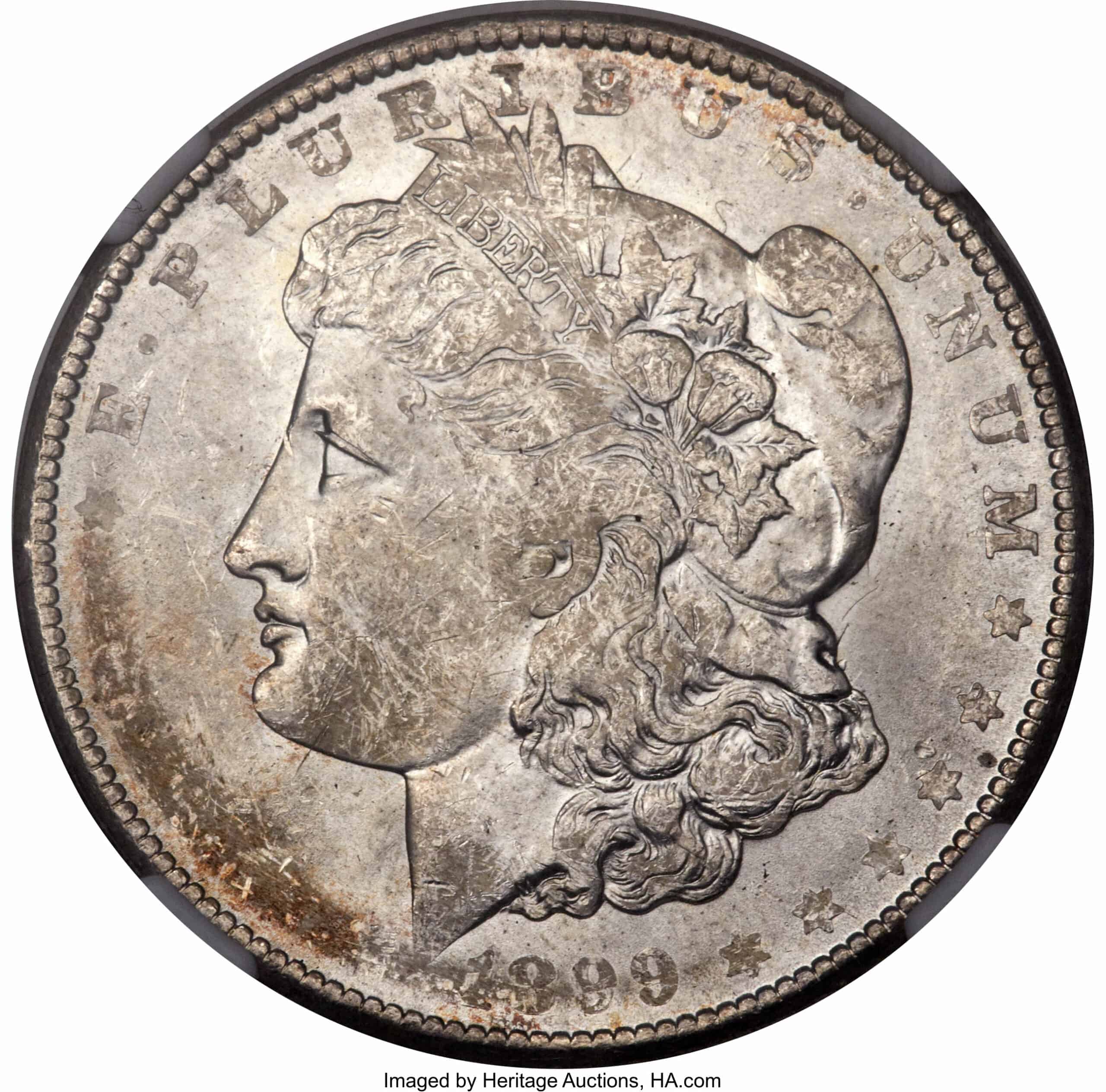 1899 Silver Dollar with Die Adjustment Strike Error
