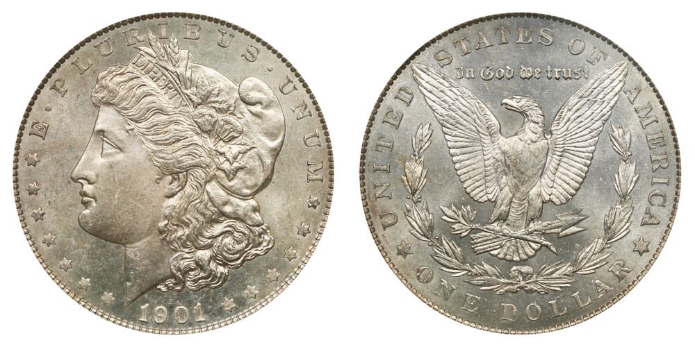 1901 No-mint mark Silver Dollar Value