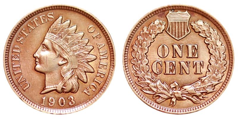 1903 (P) Brown Indian Half Penny Value