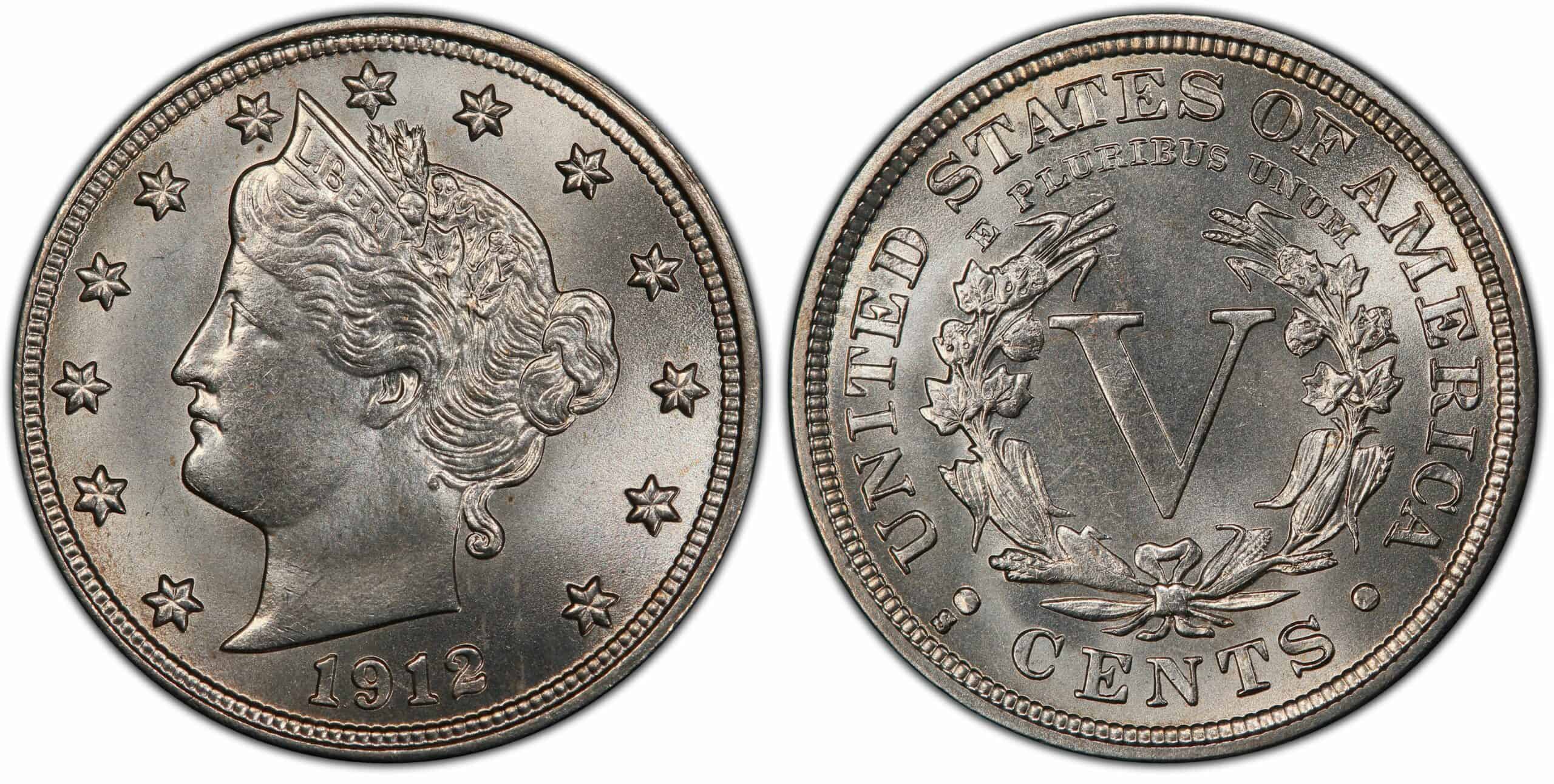 1912 S Liberty Head nickel
