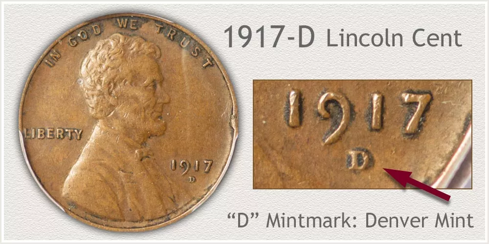 1917-D Wheat Penny Value
