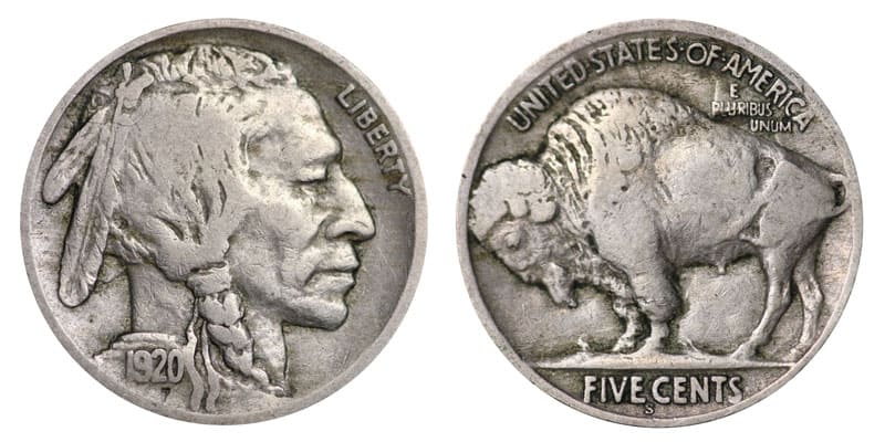1920-S Buffalo Nickel Value
