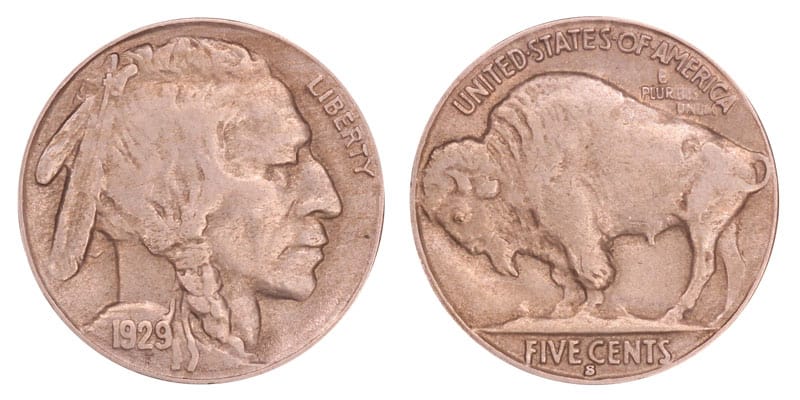 1929 "S" Buffalo Nickel Value