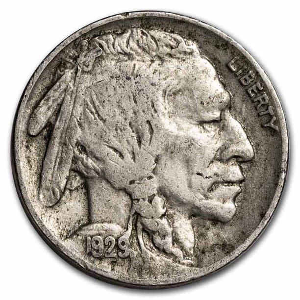 1929 Buffalo Nickel Value Guides (Rare Errors, “D”, “S” & No Mint Marks)