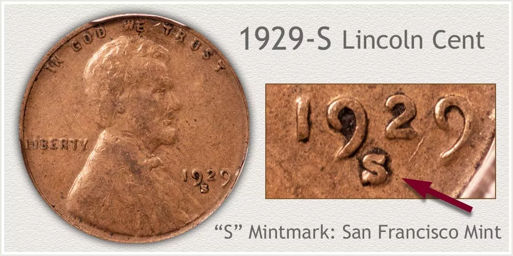 1929 S Wheat Penny Value