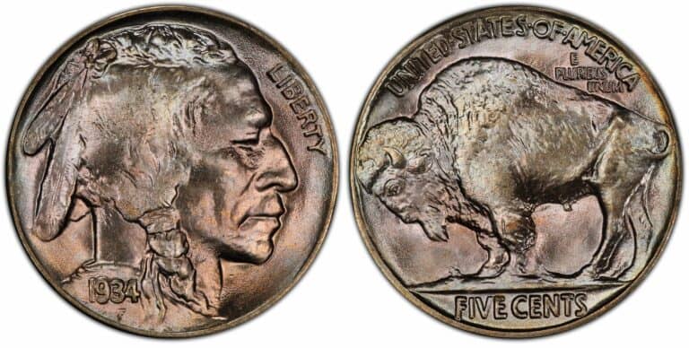 1934 Buffalo Nickel Value (Rare Errors, “D” & No Mint Marks)