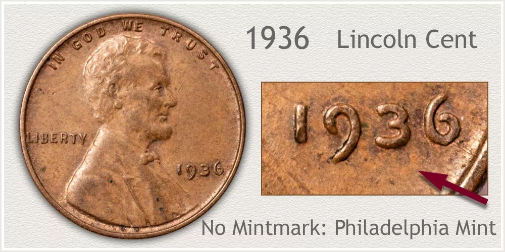 1936 (P) No Mint Mark Wheat Penny Value