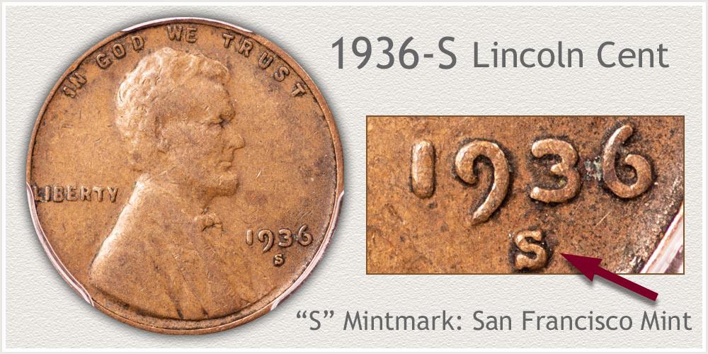 1936-S Wheat Penny Value