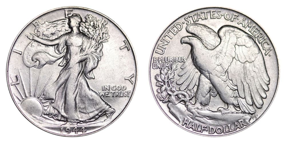1944 "No Mint Mark" Half Dollar