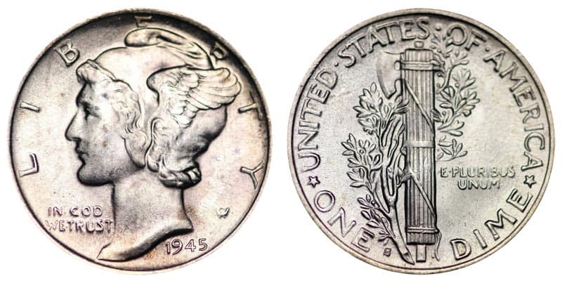 1945-S Mercury Dime Value