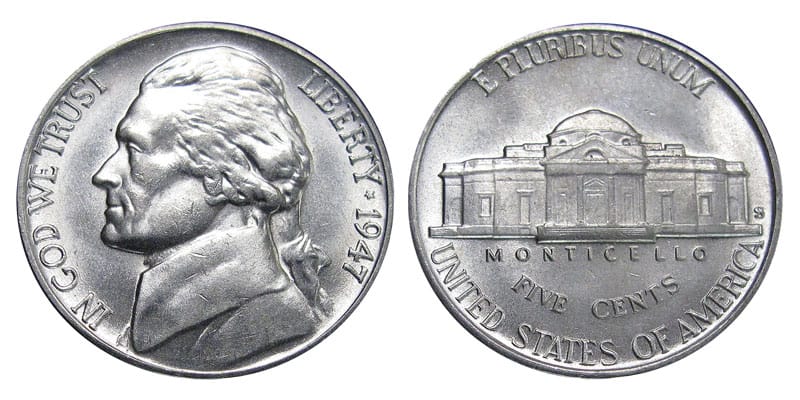 1947 "S" Nickel