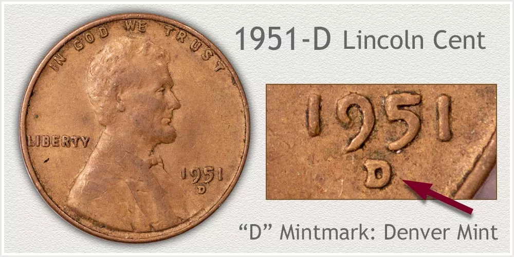 1951-D Wheat Penny Value