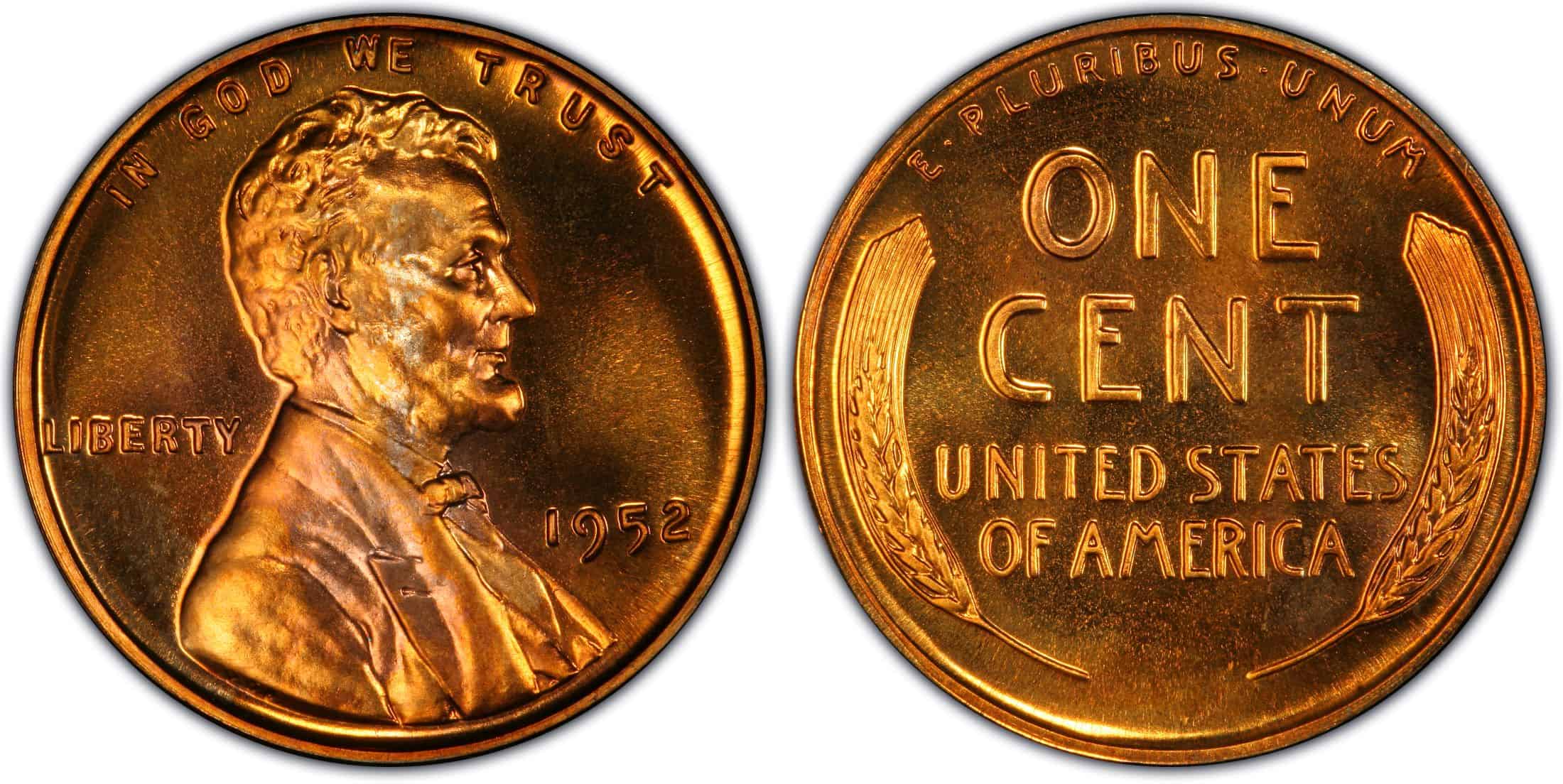1952 proof penny