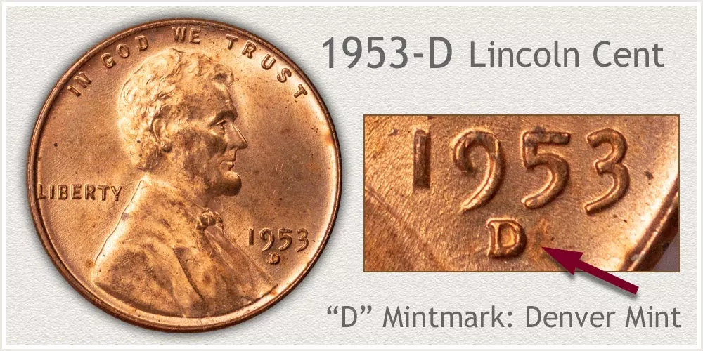 1953 D Wheat Penny Value
