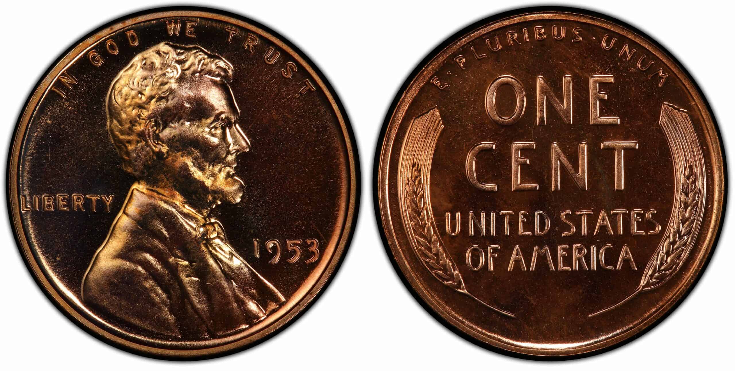 1953 (P) Proof Wheat Penny Value