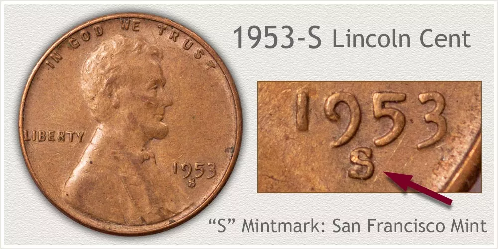 1953 S Wheat Penny Value