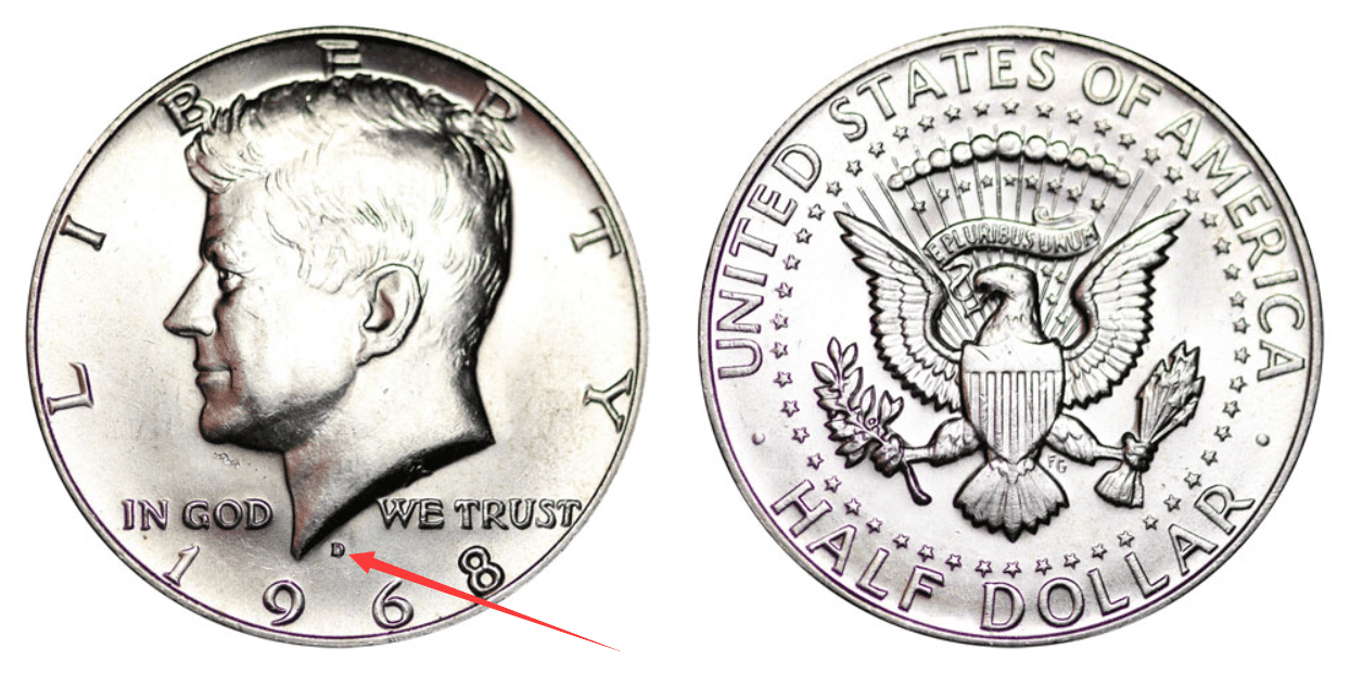 1968 D Kennedy half-dollar Value