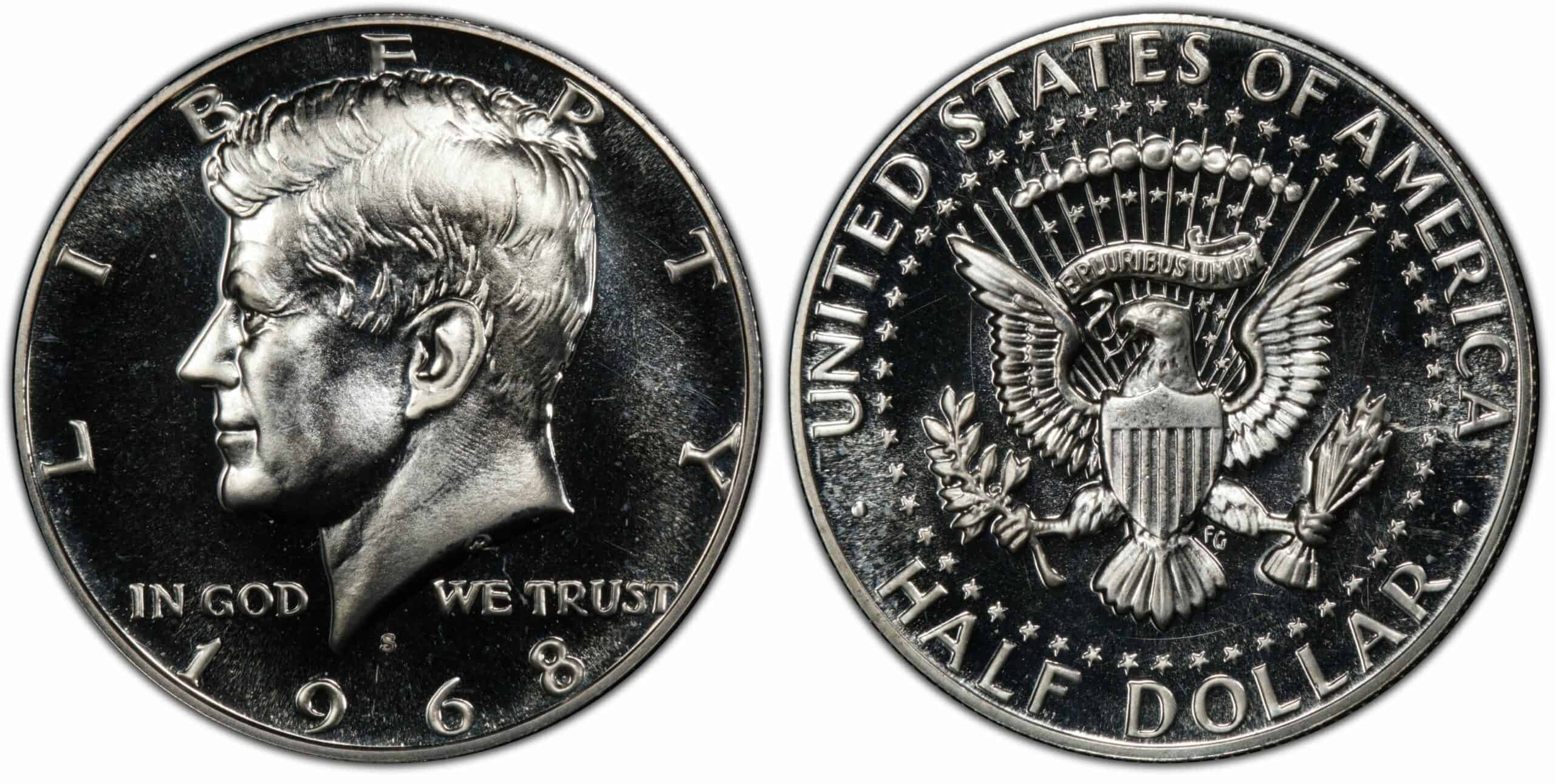 1968 S proof Kennedy half-dollar Value