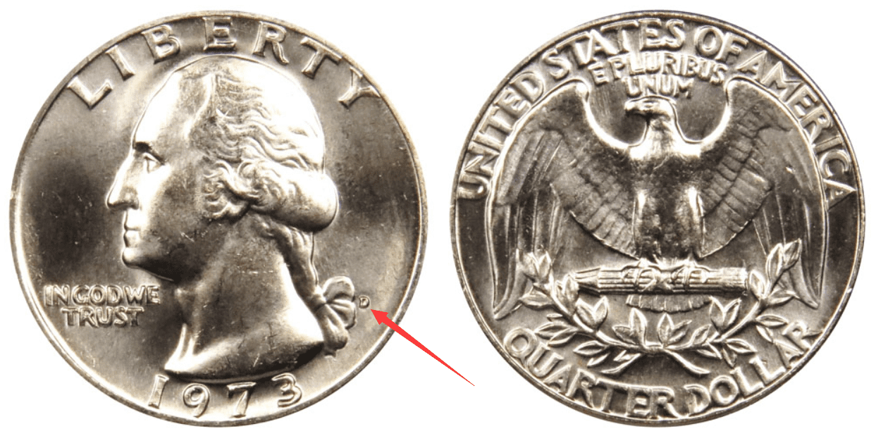 1973 D Washington quarter Value