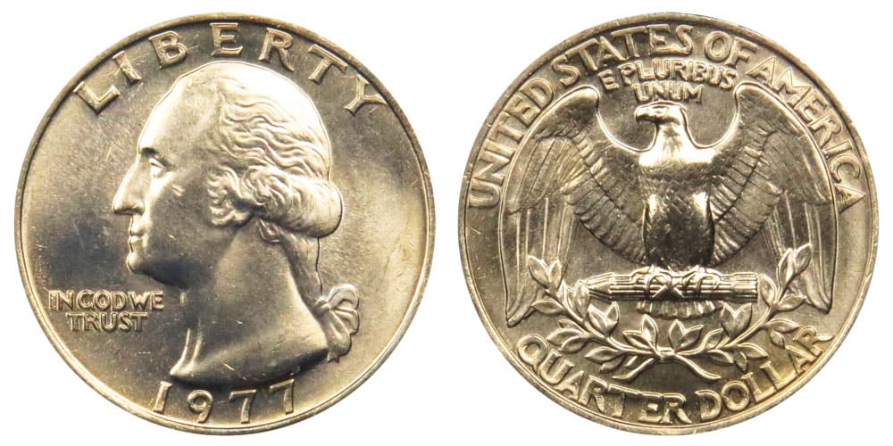 1977 No Mint Mark Quarter