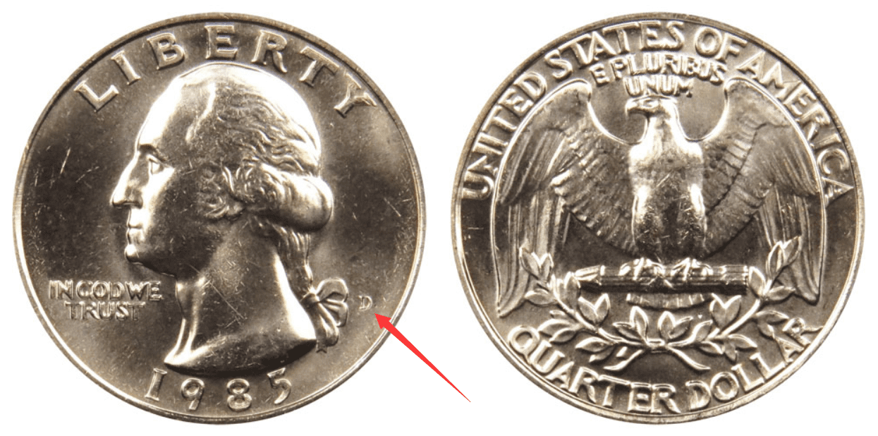 1985 D Quarter Value